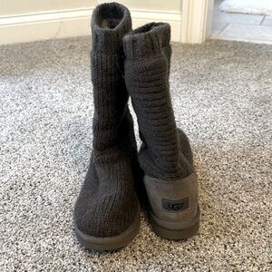 UGG Sweater Boots, EUC, Mushroom Brown, Size 7